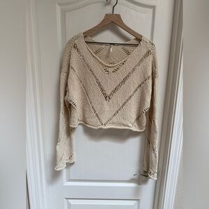 Free People Cropped Sweater